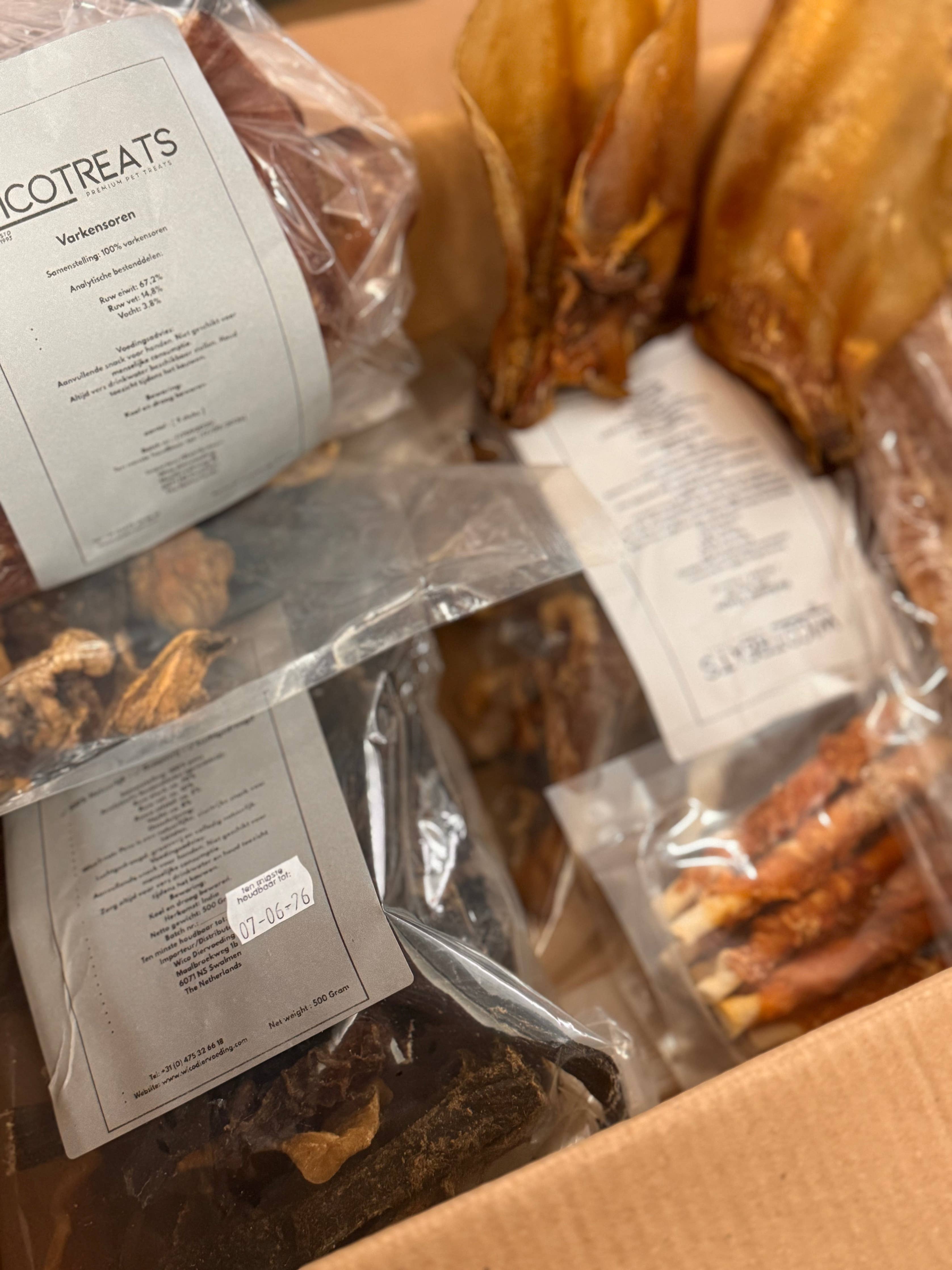 Smakprovskorg för Hundar – Naturligt Hundgodis & Naturtugg