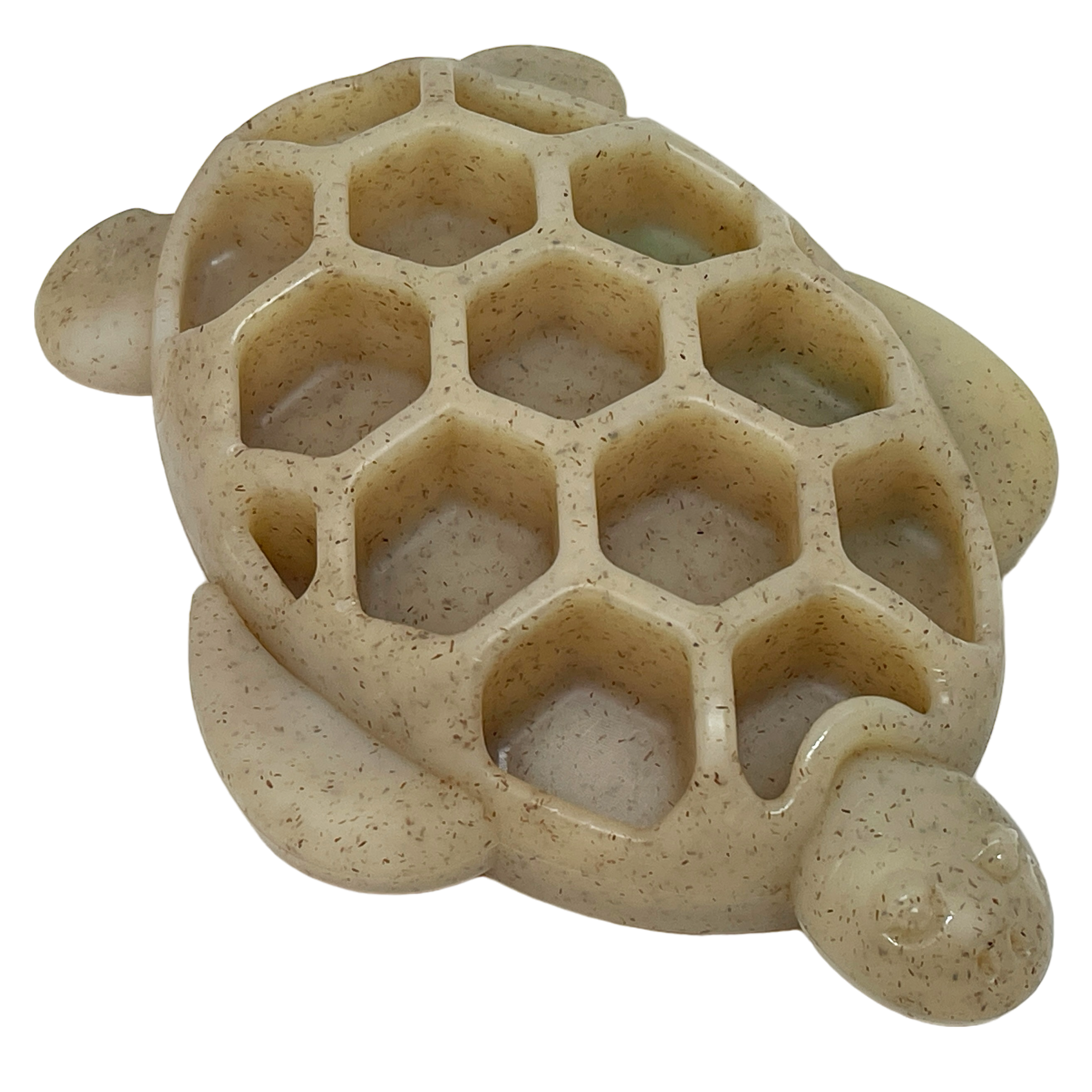 SodaPup Dog Toys - Turtle Hållbar nylontugg- och berikningsleksak: Sköldpadda Nylon Leksak - Brun