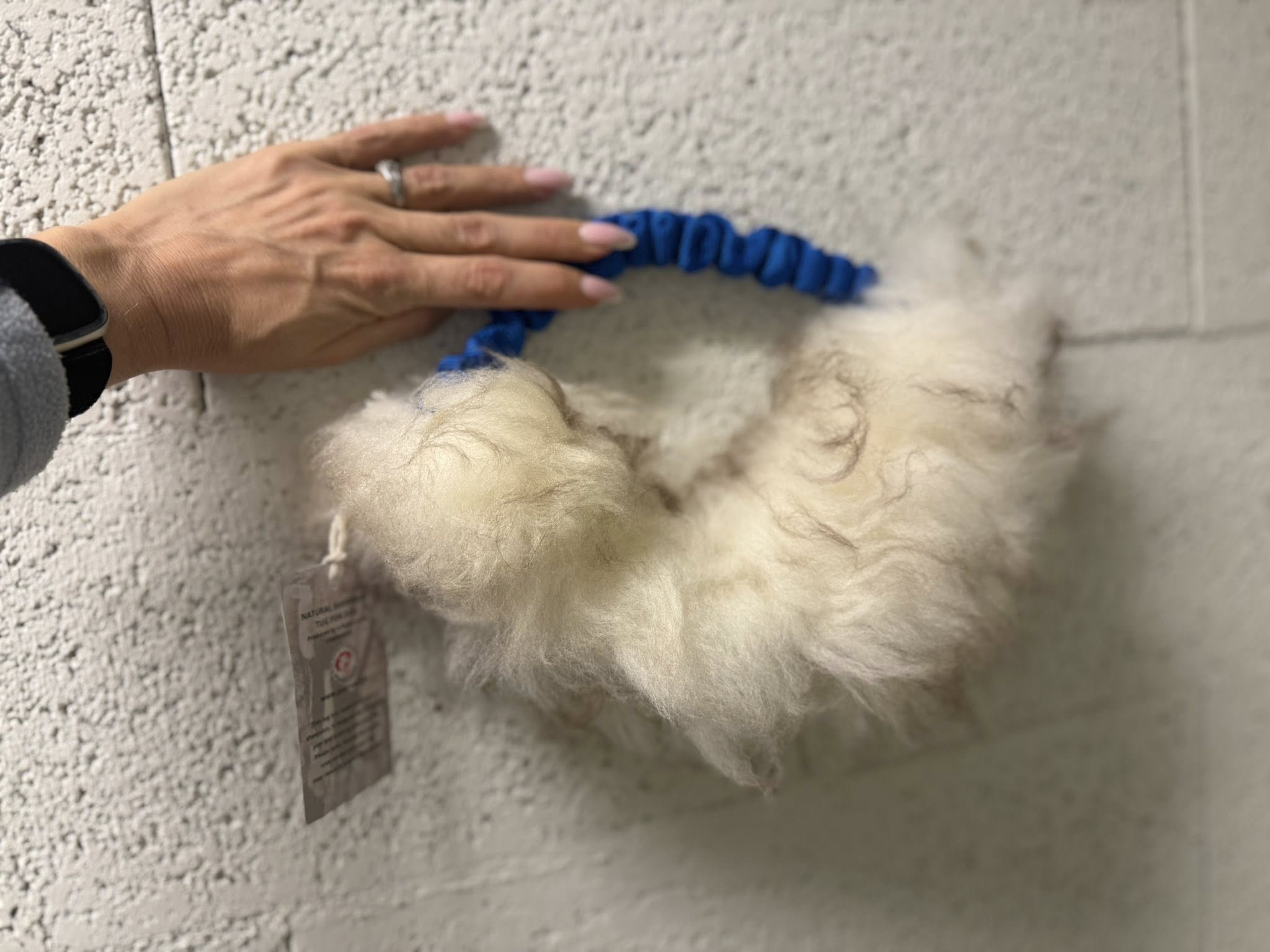 Psarvard Kampring för Hund – Kampleksak med Fårpäls & Bungee