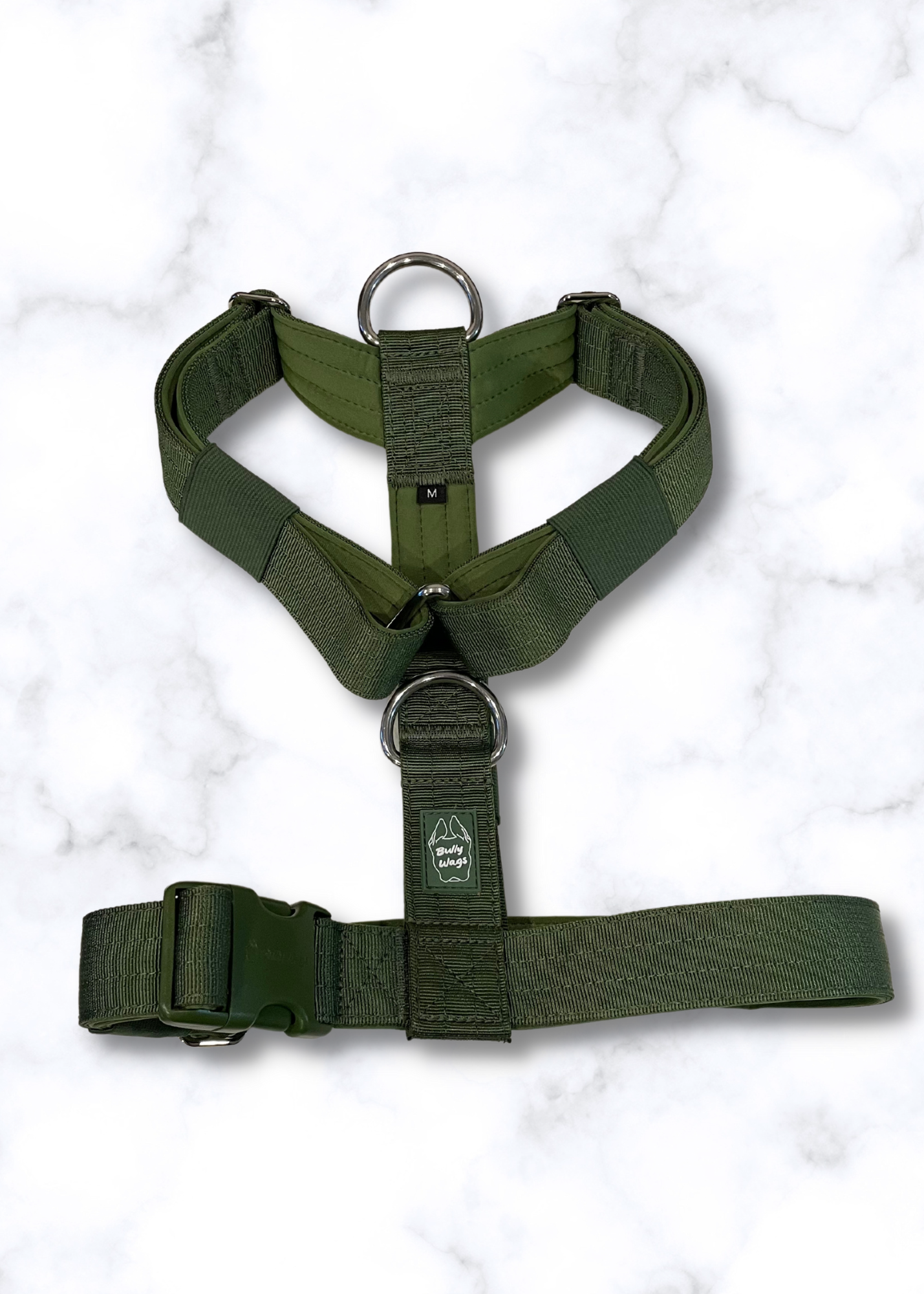 Bully Wags - Y Strap Äventyr Sele - Kaktus Grön: Kaktus Grön / Liten