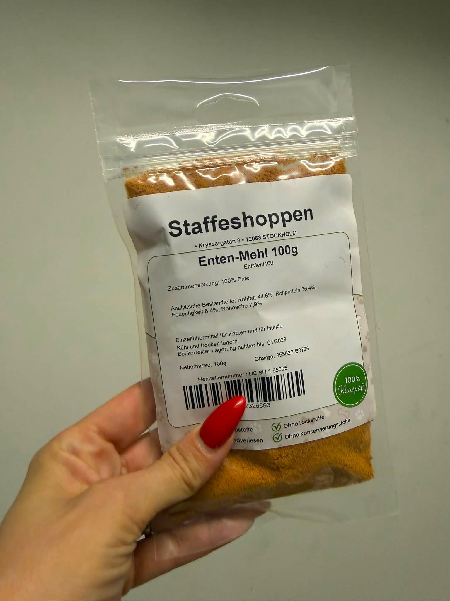 Laxmjöl – Monoprotein Fodertopping av 100 % Lax 100 g