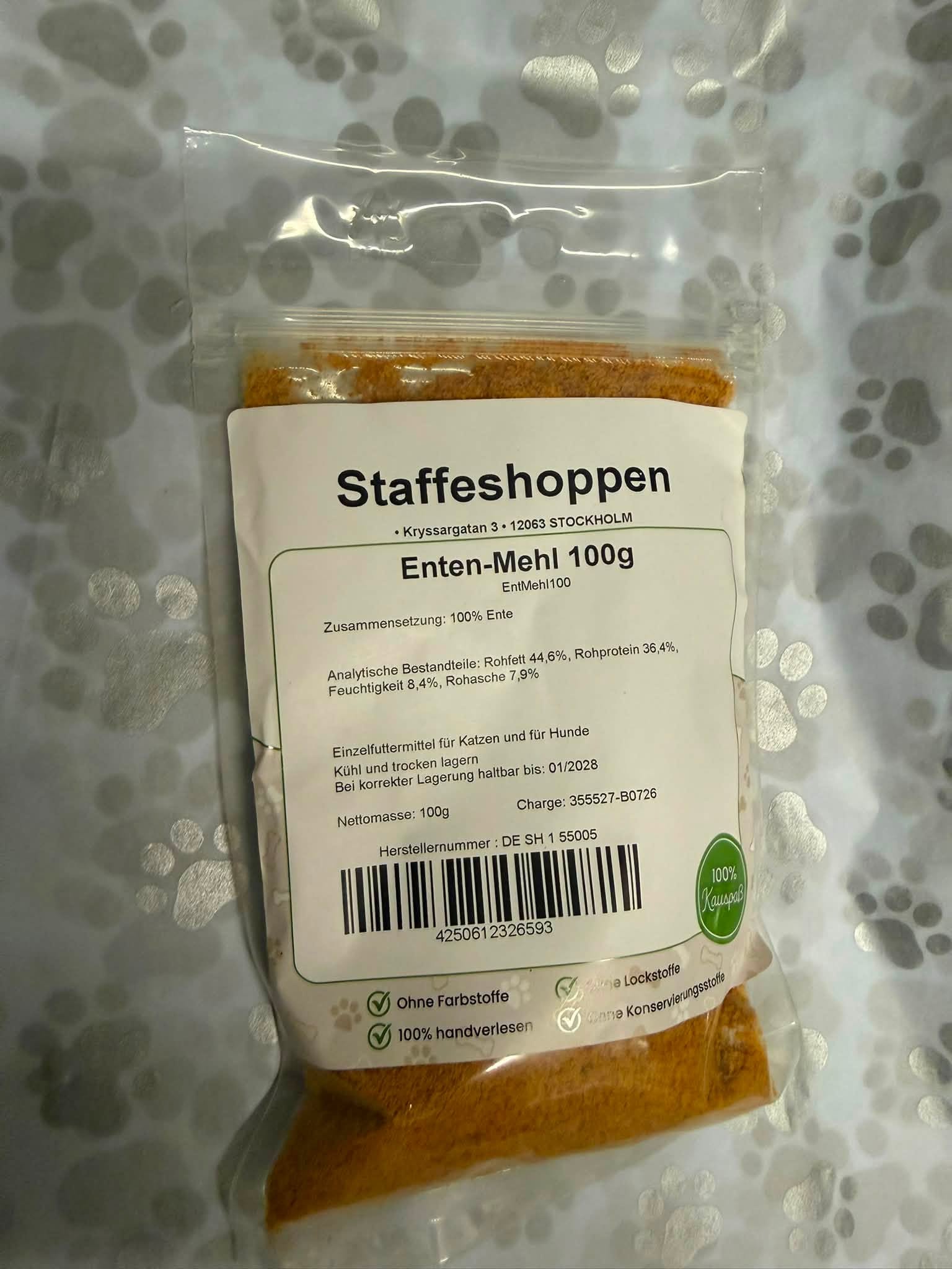 Laxmjöl – Monoprotein Fodertopping av 100 % Lax 100 g