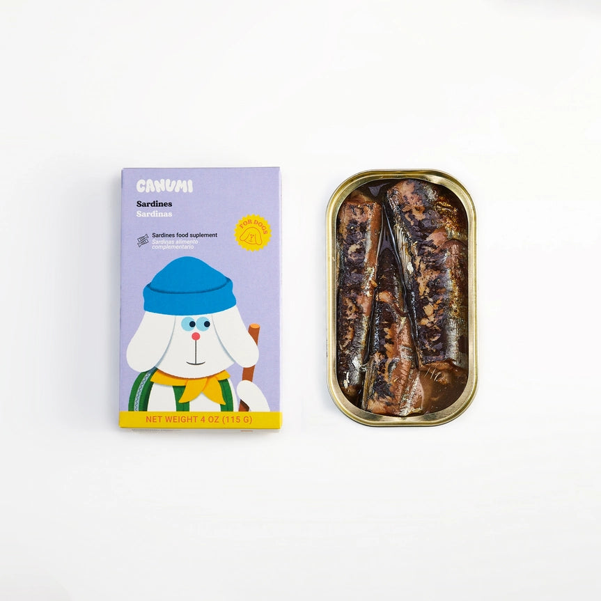 Canumi Naturliga Sardiner 115 g – Hel fisk till hund och katt