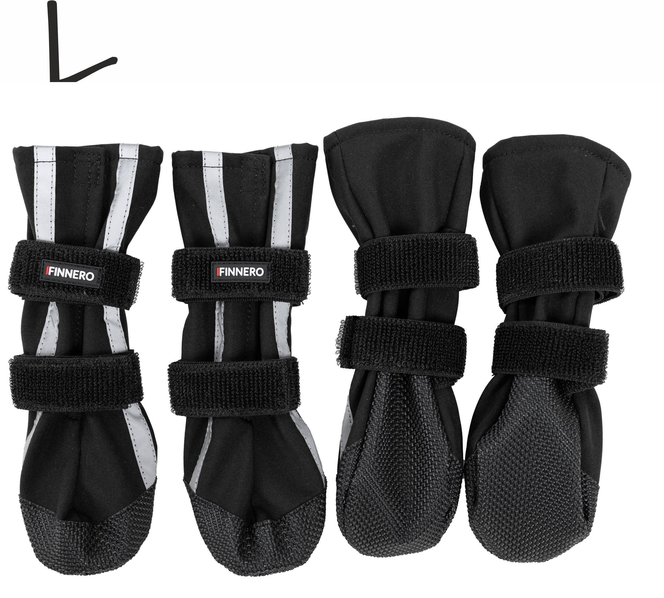 FINNERO HALLA Softshell Hundskor, 4 st/förpackning