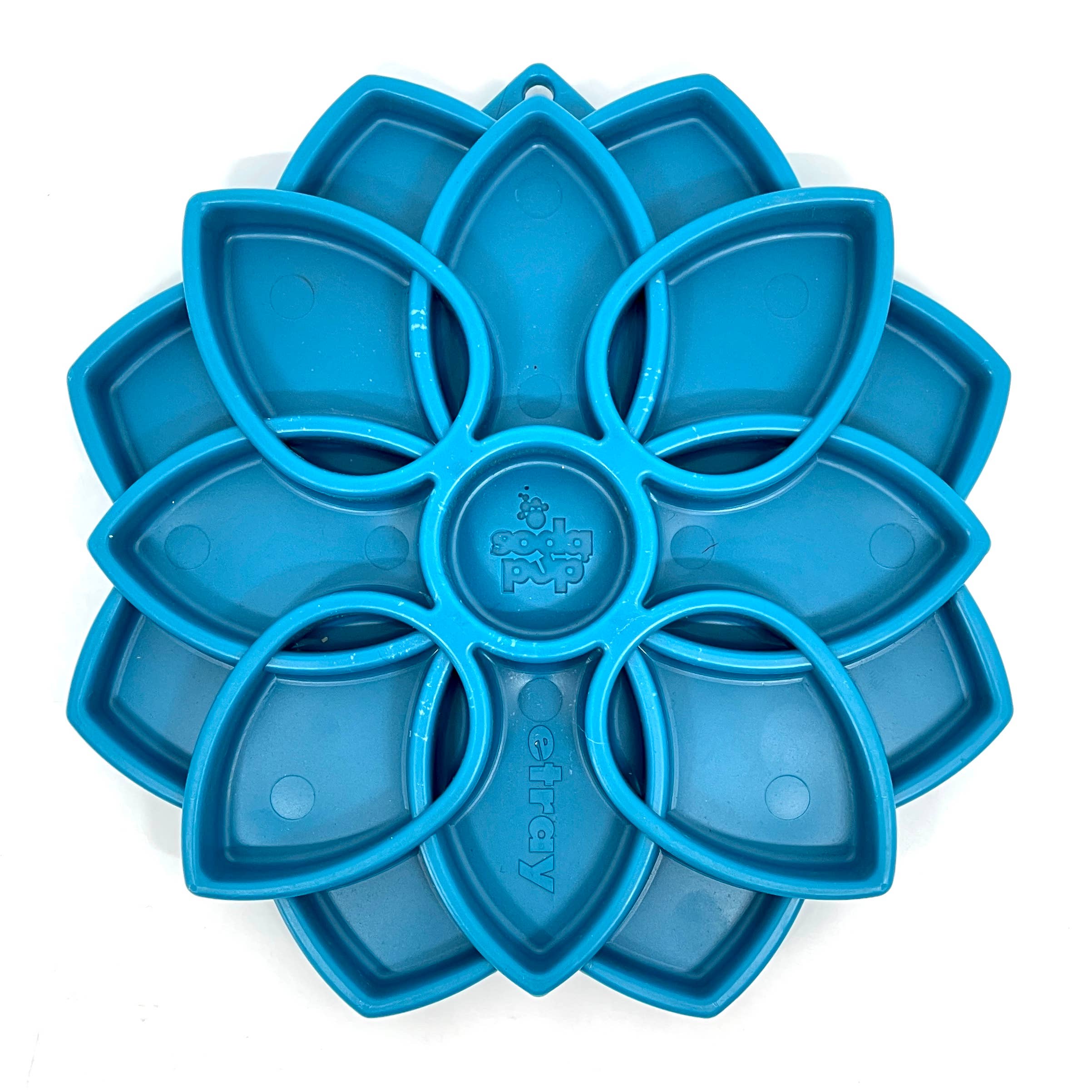 SodaPup Dog Toys - Mandala Design eTray anrikning fack för hundar: Blå