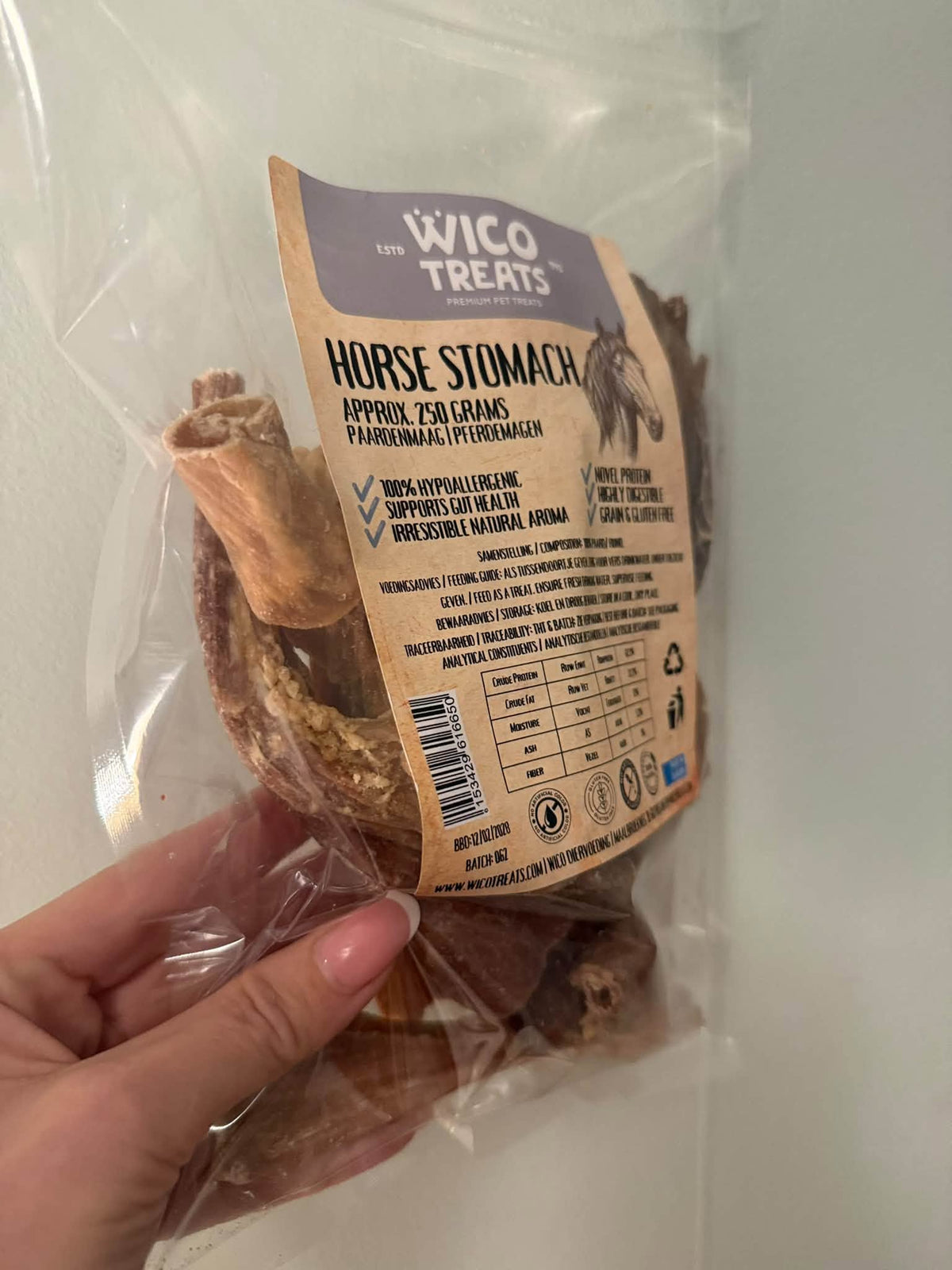Torkad hästmage 250 g