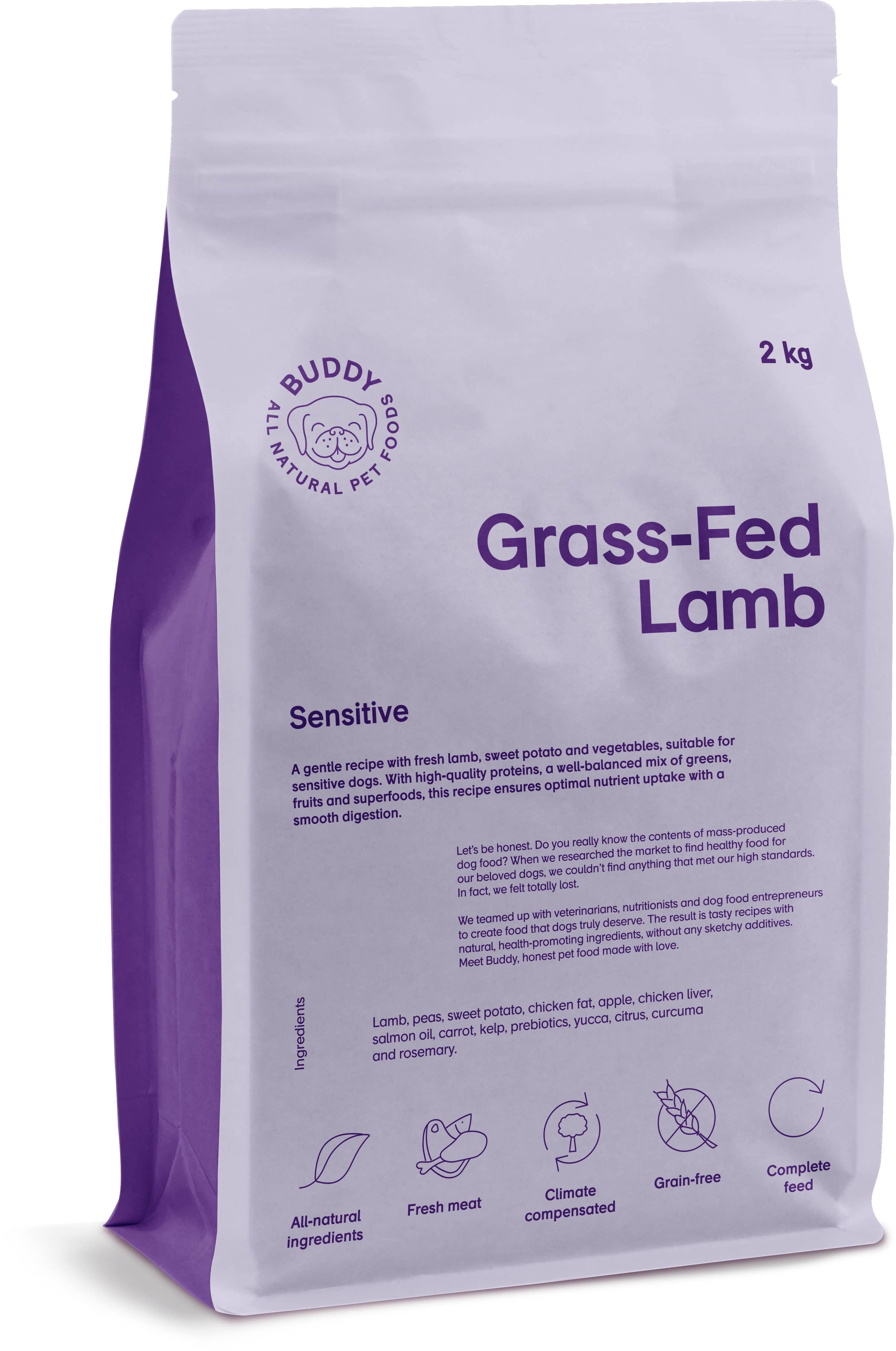 Finest Petfoods - Naturligt hundtorrfoder Buddy, gräsbetat lamm 2 kg