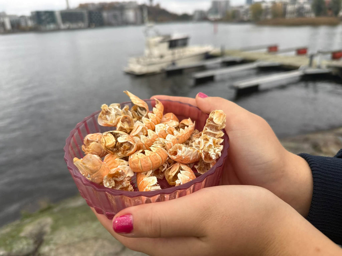 Torkade kräftor 50 g, Krispigt Premiumgodis