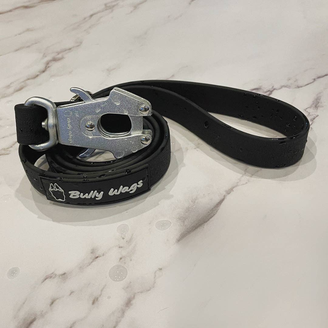 Bully Wags - Vattentät PVC Hundkoppel: Silver / 120 cm