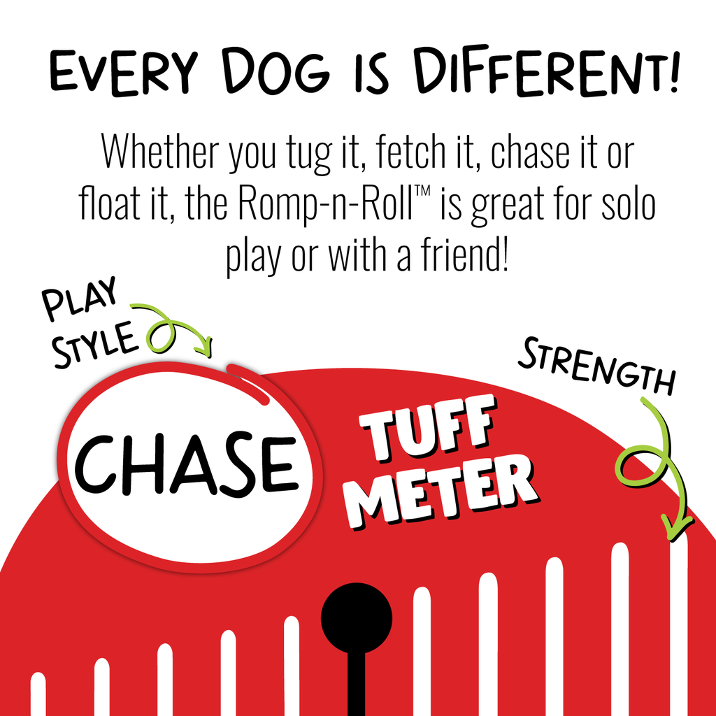 Jolly Ball Romp-n-Roll 15 cm orange – tålig hundboll med rep och vaniljdoft