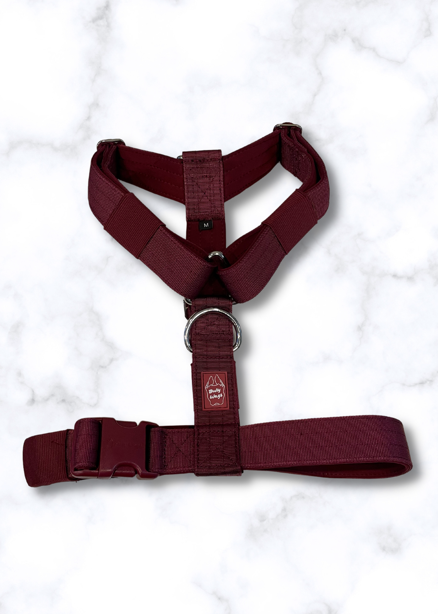 Bully Wags - Y Strap Adventure Harness - Körsbärsvin: Körsbär vin / Liten