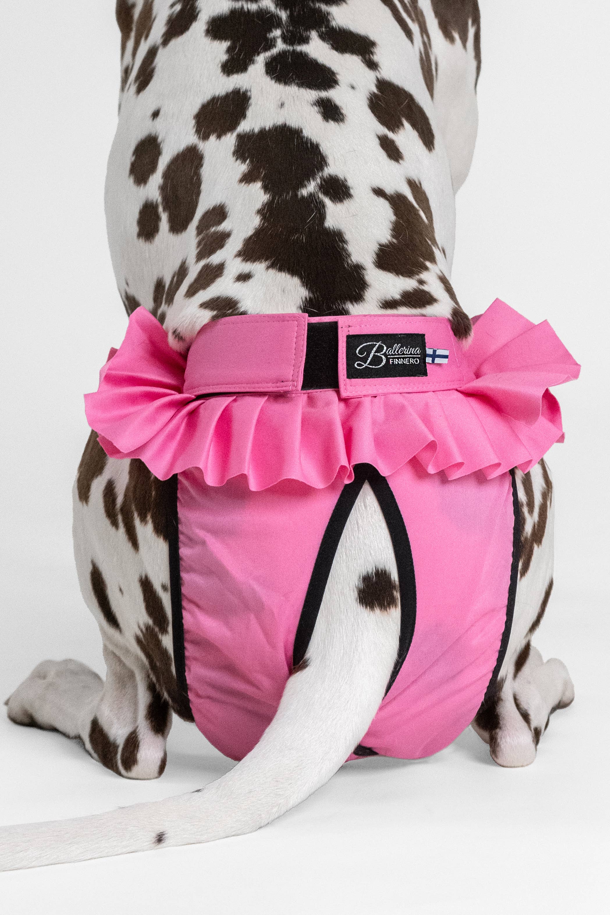 FINNERO BALLERINA Hundhygienbyxor – Rosa | Tvättbara tikskydd