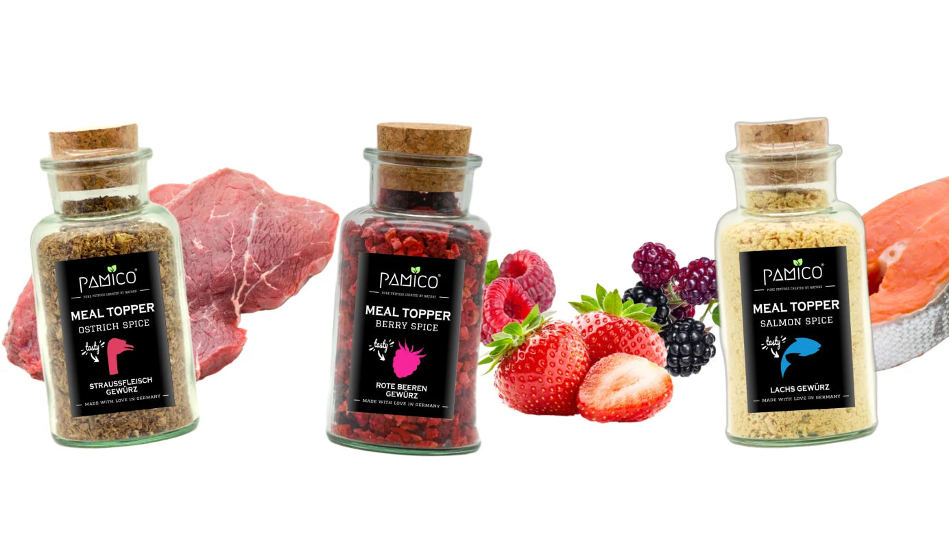 Superfood BARF-topping med röda bär för hundar & katter
