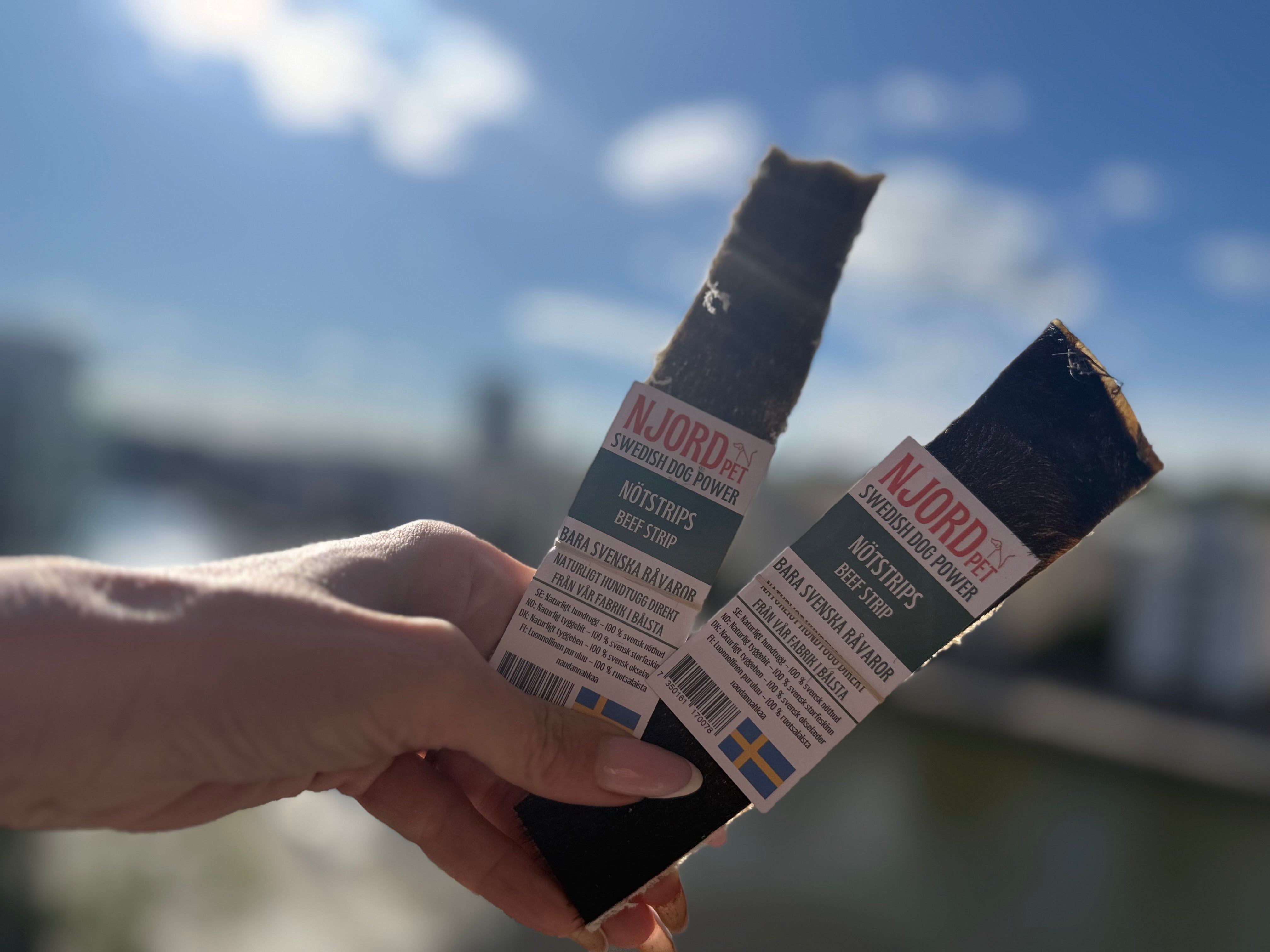 Nötstrips small med hår 🇸🇪