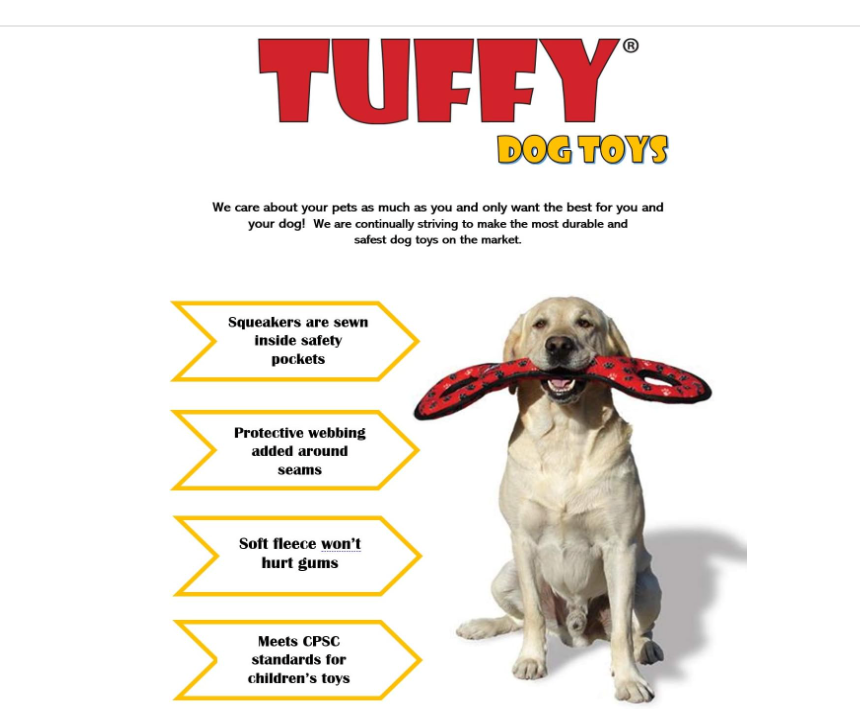 Tuffy Mega Oscar – Slitstark pipande hundleksak