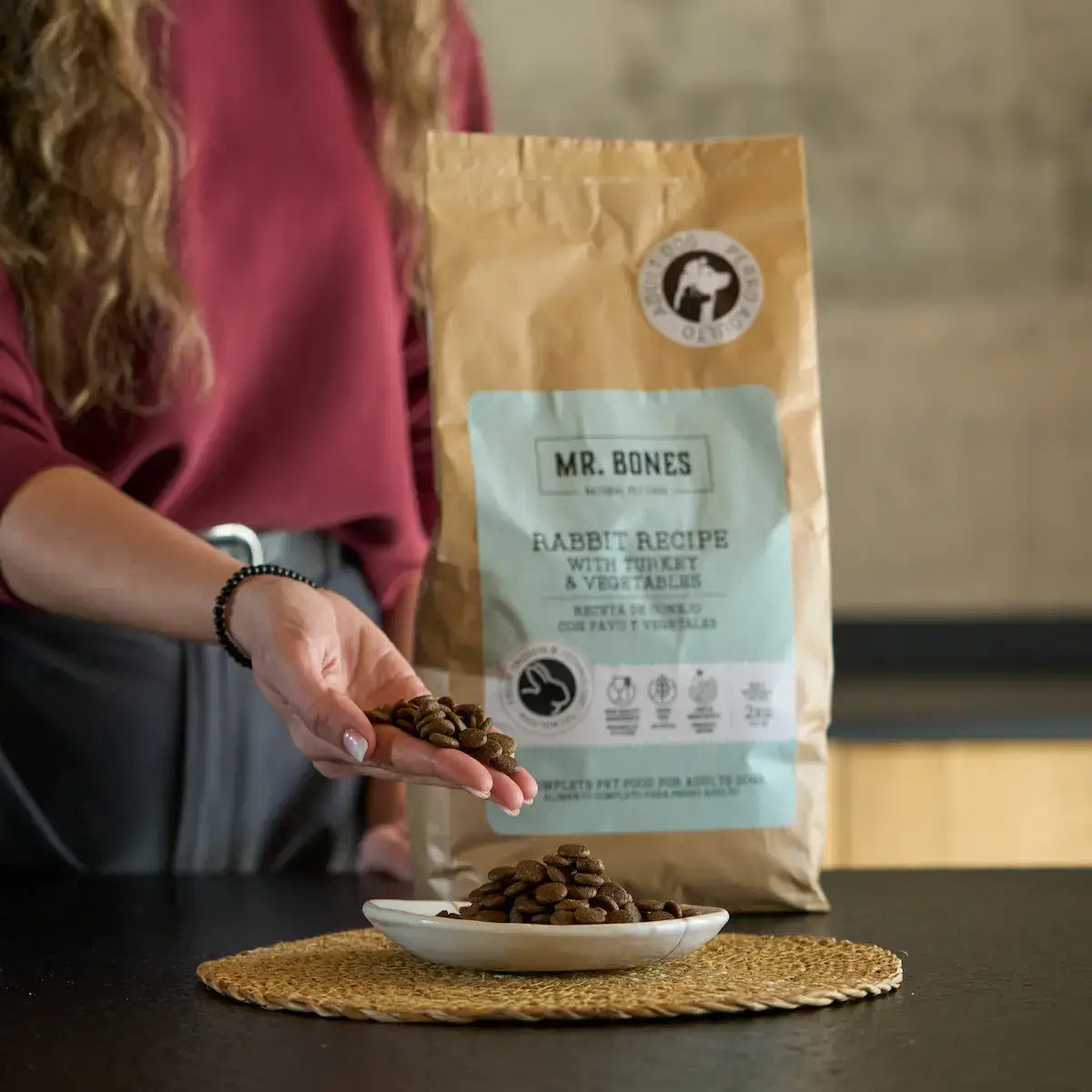 Mr.Bones - Natural Pet Products - Torrfoder för hundar – Spannmålsfritt kaninrecept