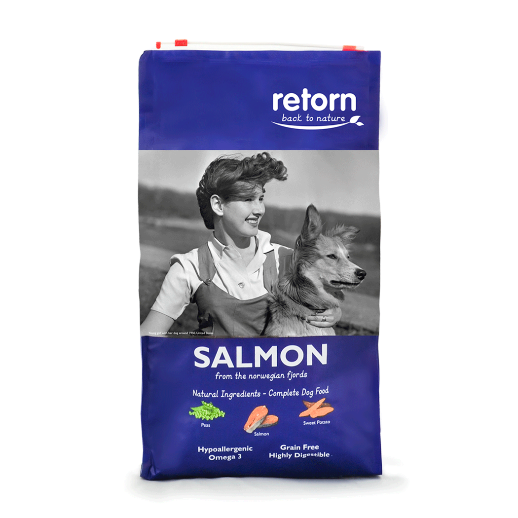POCURULL SL (Retorn) - Naturlig mat för vuxna hundar med lax och croquetter, Retorn