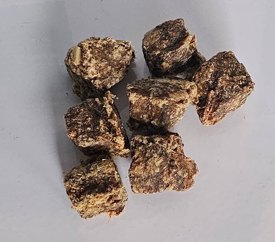 Hjortköttkuber 100 g – monoprotein hundgodis av rådjur