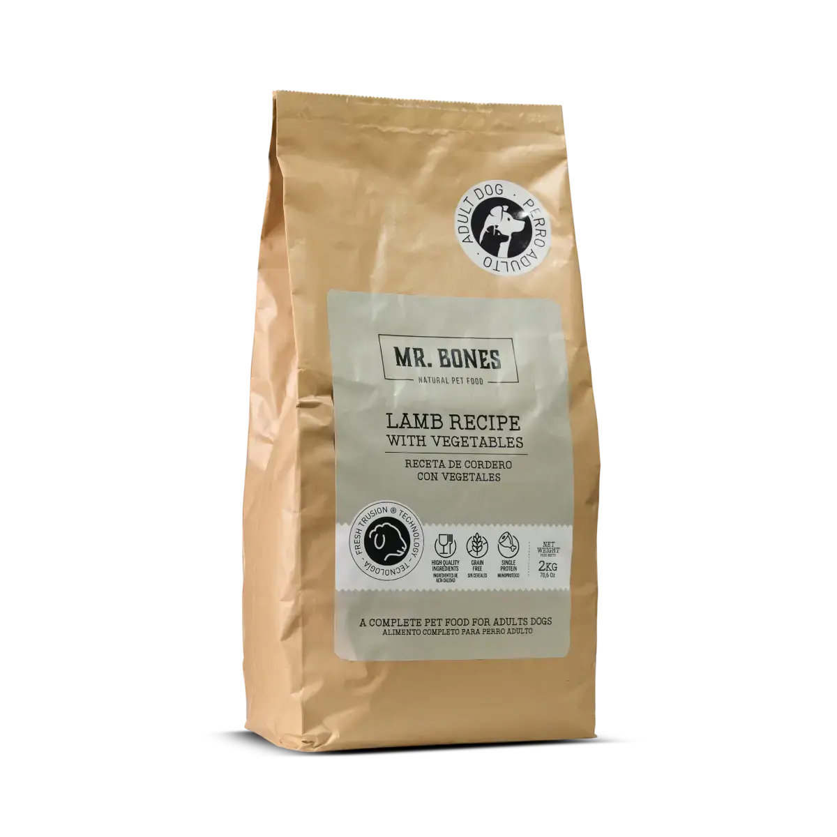 Mr.Bones - Natural Pet Products - Torrfoder för hundar – Spannmålsfritt lammrecept