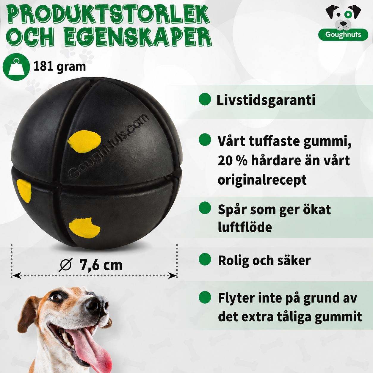 Goughnuts Interactive Black 50 – Tuffaste boll Livstidsgaranti