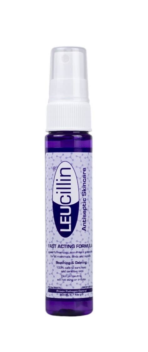Antiseptisk sårvård för hund & katt – Leucillin 60 ml | Svider inte