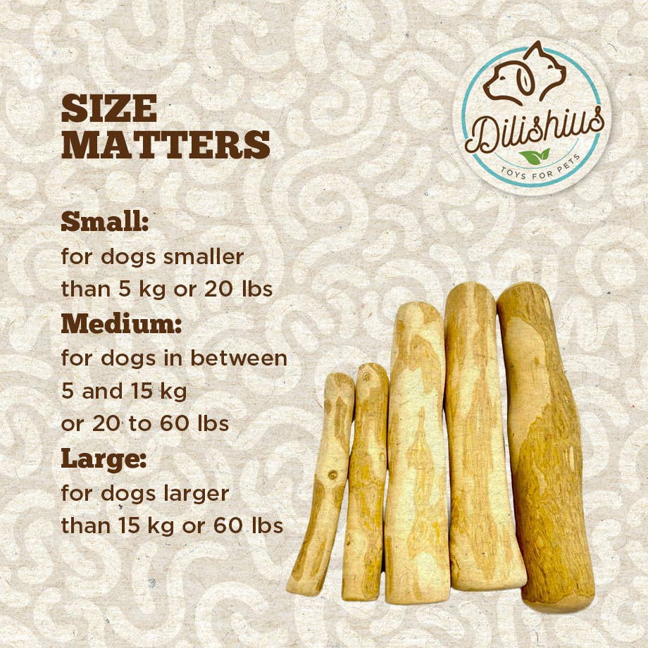 Dilishius Coffee Wood Dog Chew – Naturlig tuggleksak av kaffeträ | Premium