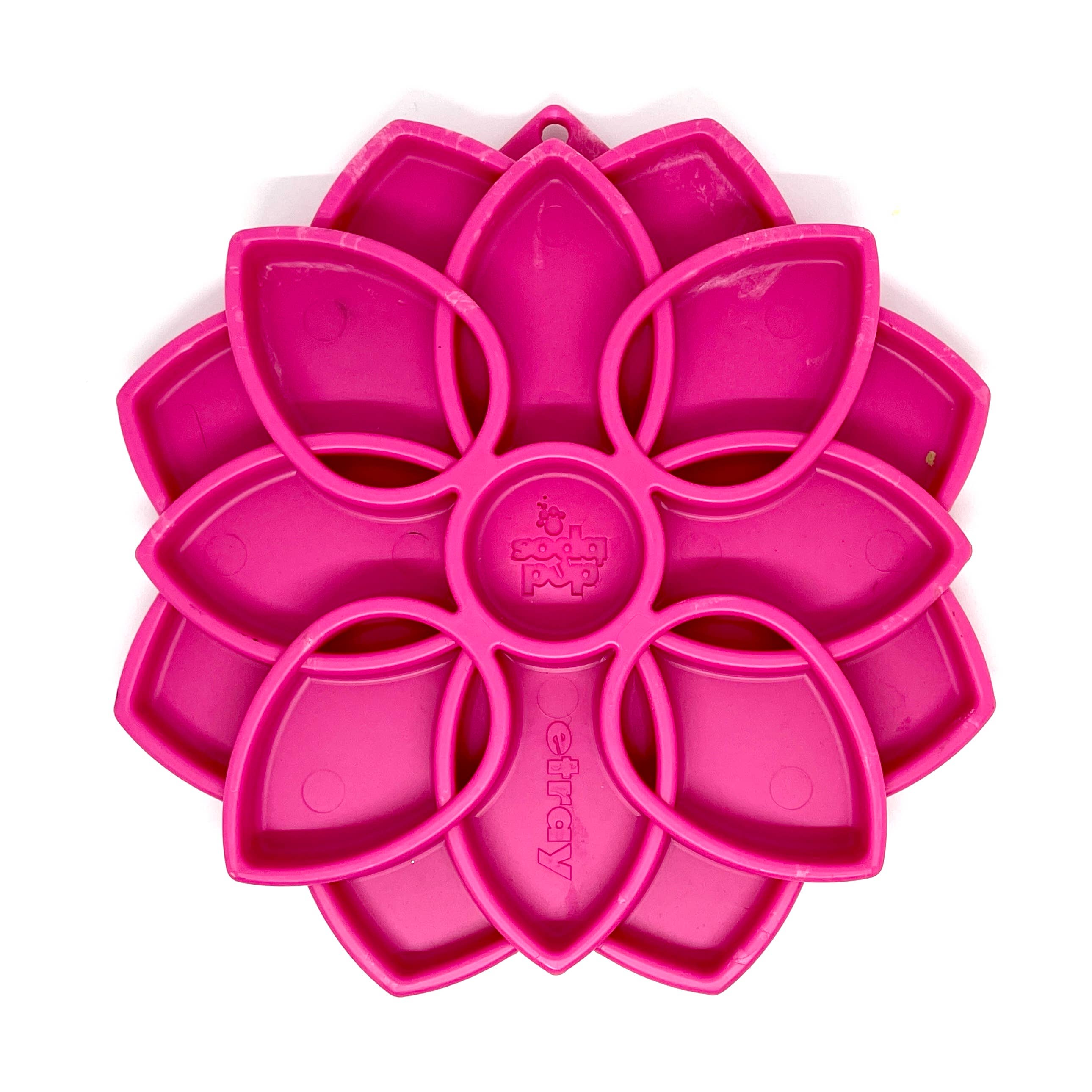 SodaPup Dog Toys - Mandala Design eTray anrikning fack för hundar: Blå