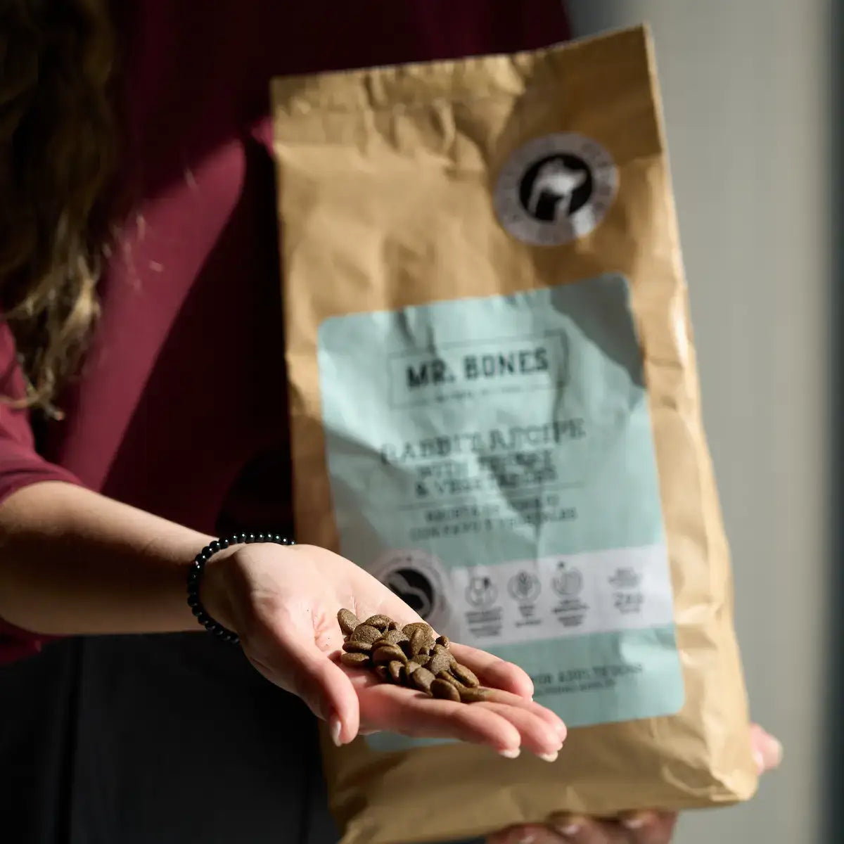Mr.Bones - Natural Pet Products - Torrfoder för hundar – Spannmålsfritt kaninrecept