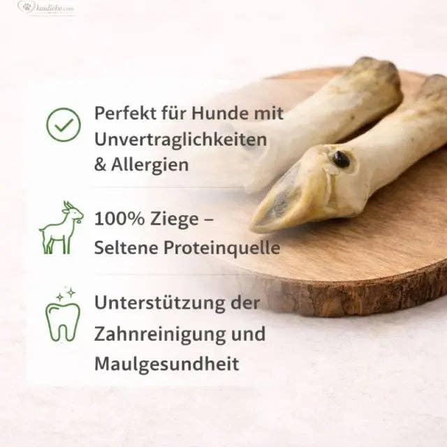 Getfötter 1 styck – naturligt hundtugg av get