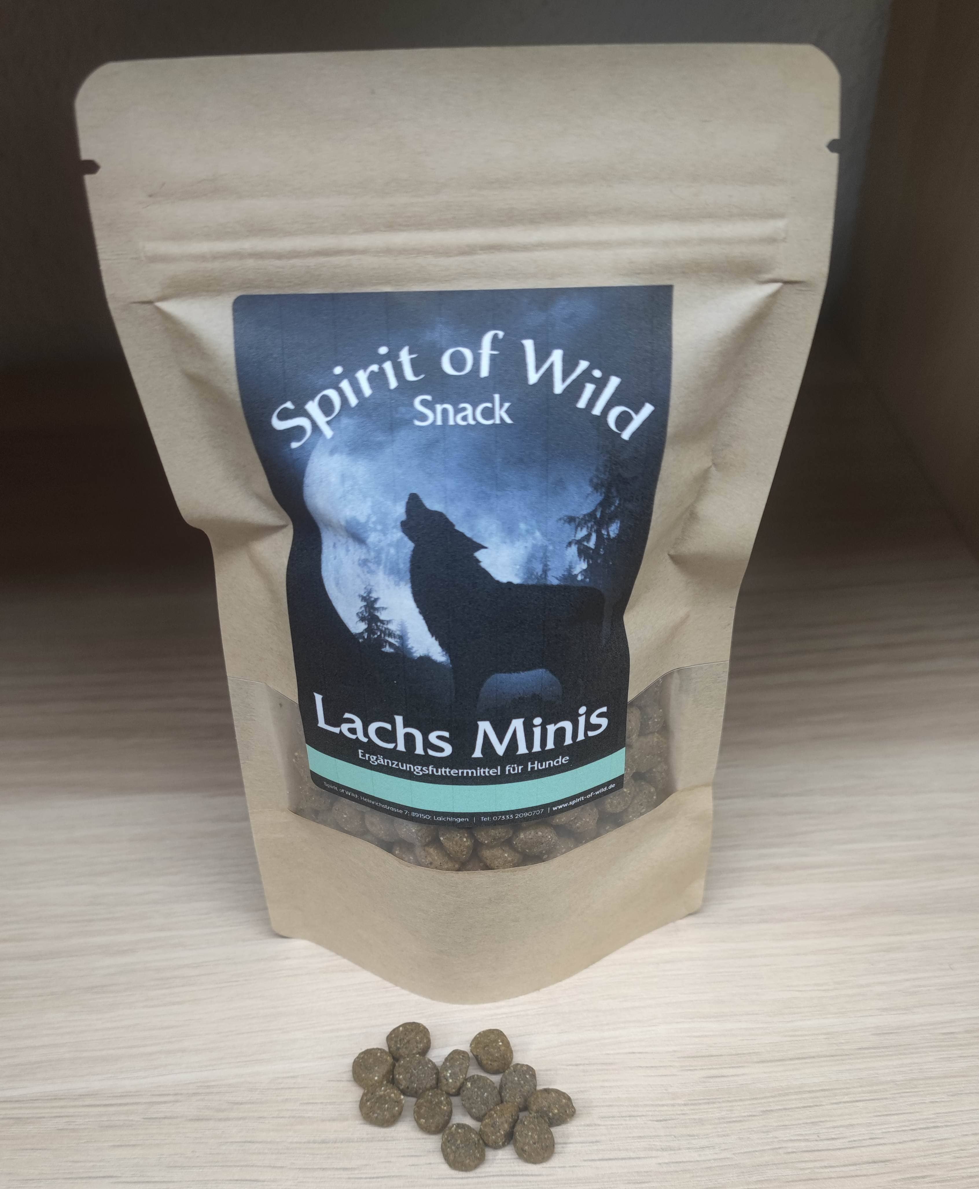 Lax minis 150 g – spannmålsfritt hundgodis med lax och krill