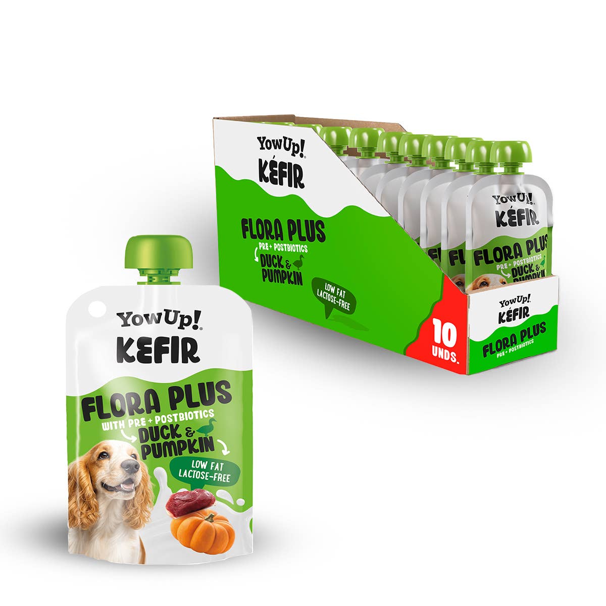 YowUp! Kéfir Pumpa & Anka – Laktosfri kéfir för hund med prebiotika