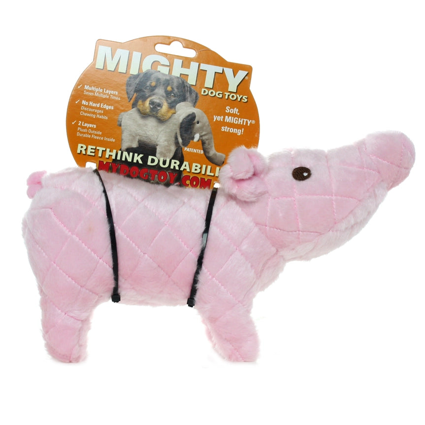 Tuffy Mighty Series Farm Pig – slitstark plyschleksak för aktiv lek