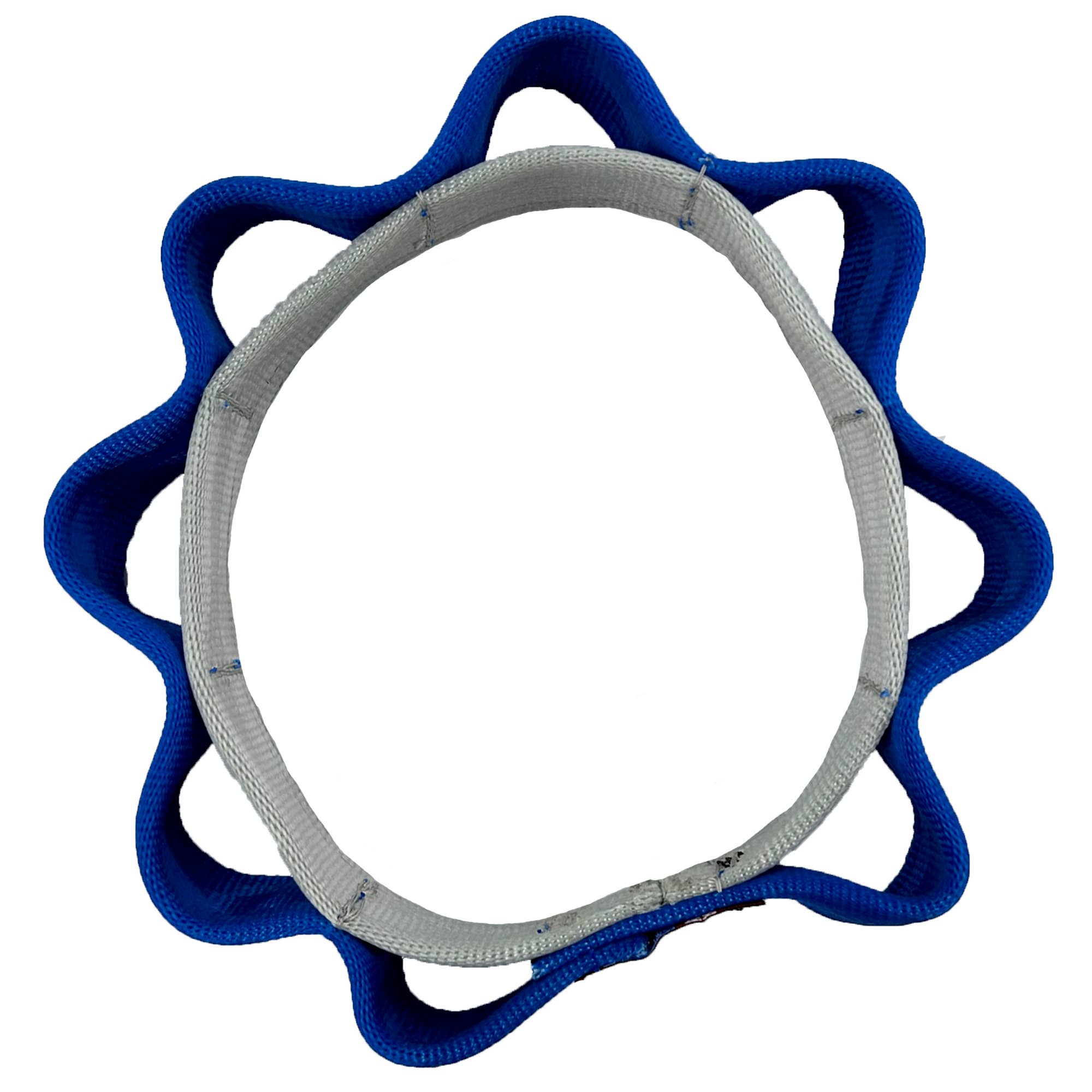 Seatbelt 2 Tone Sprocket Tug Flyer | Interaktiv drag- & kastleksak för starka käkar