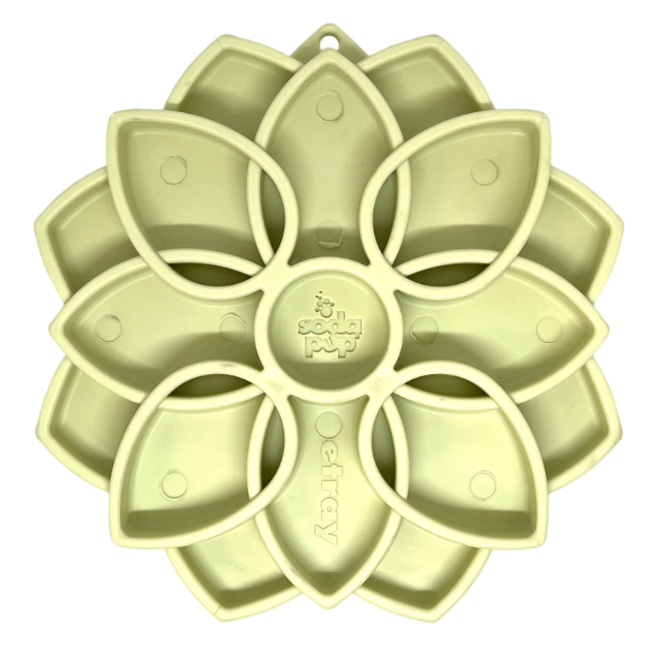 SodaPup Dog Toys - Mandala ”Softie” eTray berikningsbricka för hundar: Ljusrosa