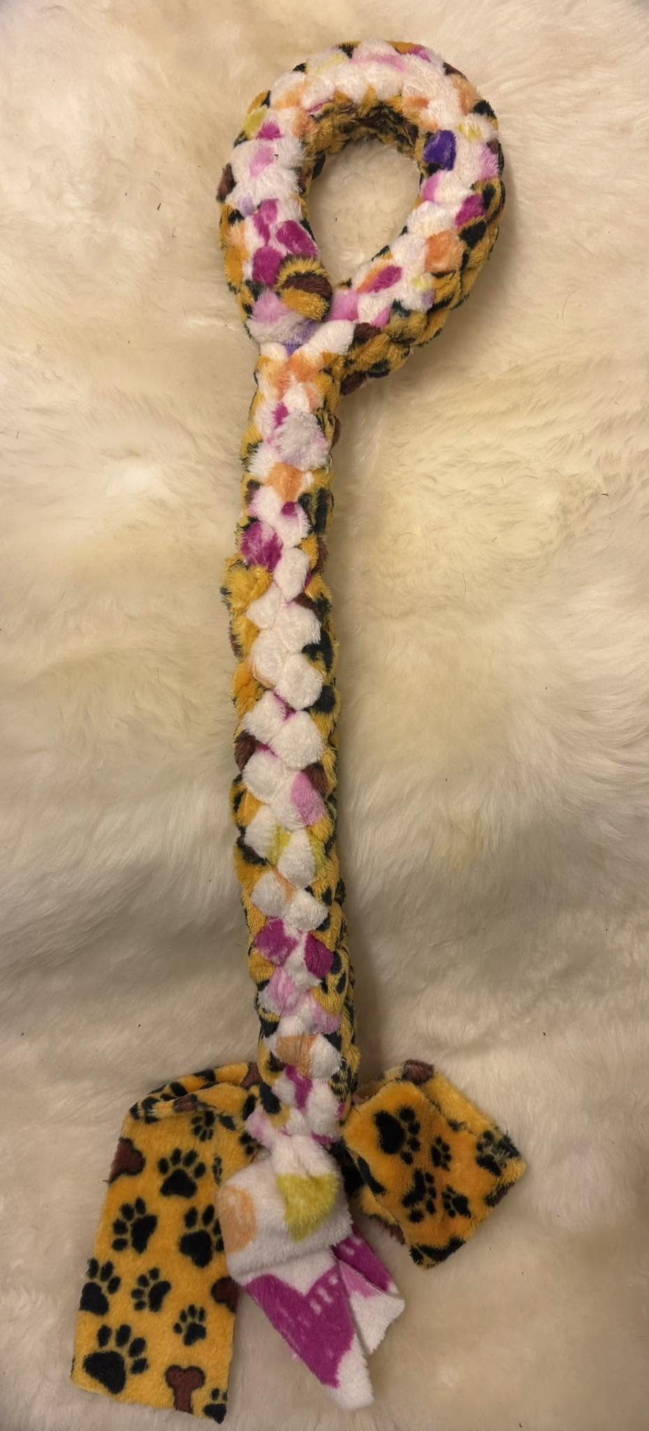 Fleecefläta med handtag