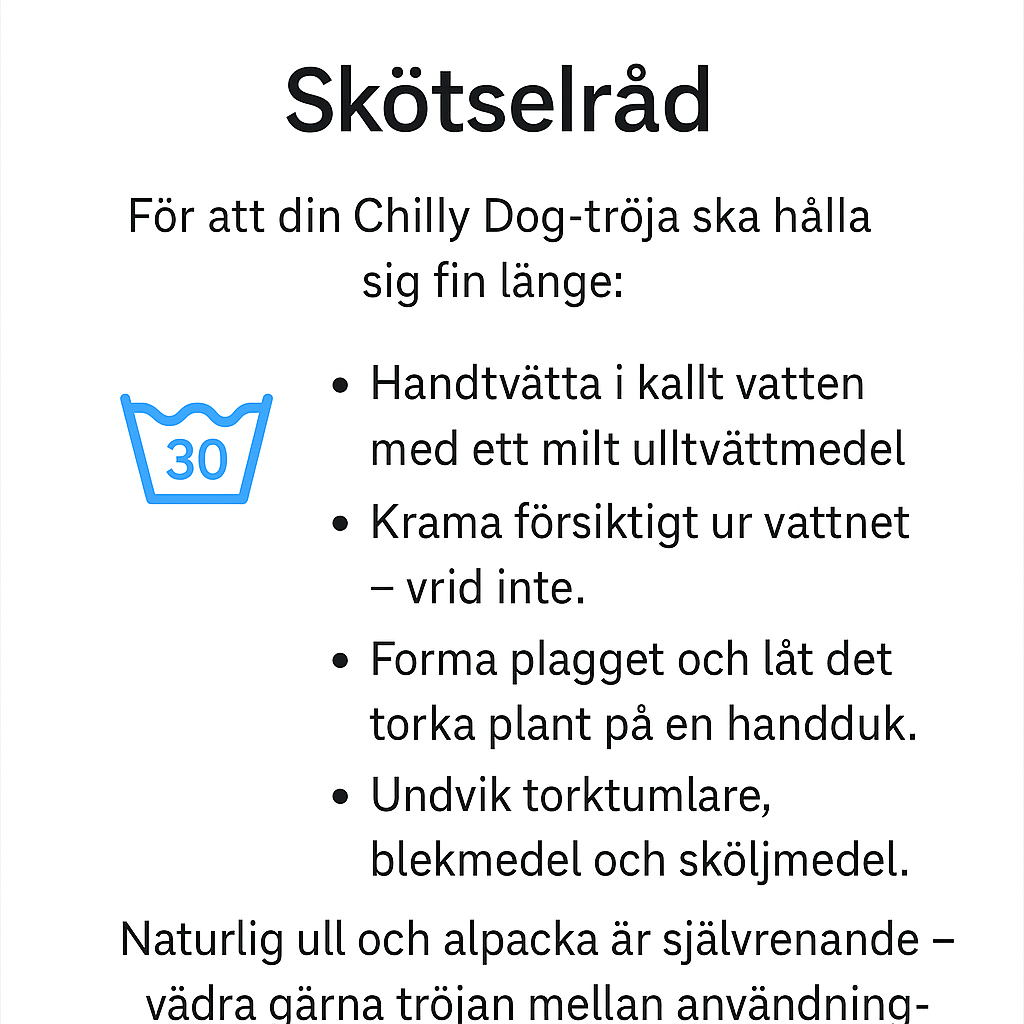 Chilly Dog Lavender Flowers – handstickad hundtröja i 100% fårull Large